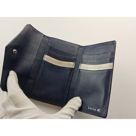 Luria 4C Folding Snap Wallet Navy - Picture 4 of 9